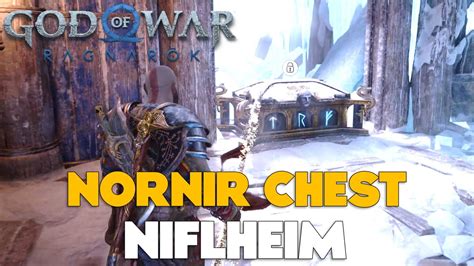 To reach this Nornir Chest Complete the Return of the River Favor to make the river flow. . Niflheim nornir chest
